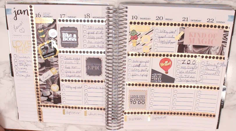 Plan with me in this video using my Erin Condren LifePlanner! If you've ever wondered what it looks like inside a blogger's planner, now's your chance to find out. Check out how I decorate and organize my week!