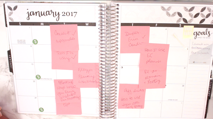 Plan with me in this video using my Erin Condren LifePlanner! If you've ever wondered what it looks like inside a blogger's planner, now's your chance to find out. Check out how I decorate and organize my week!