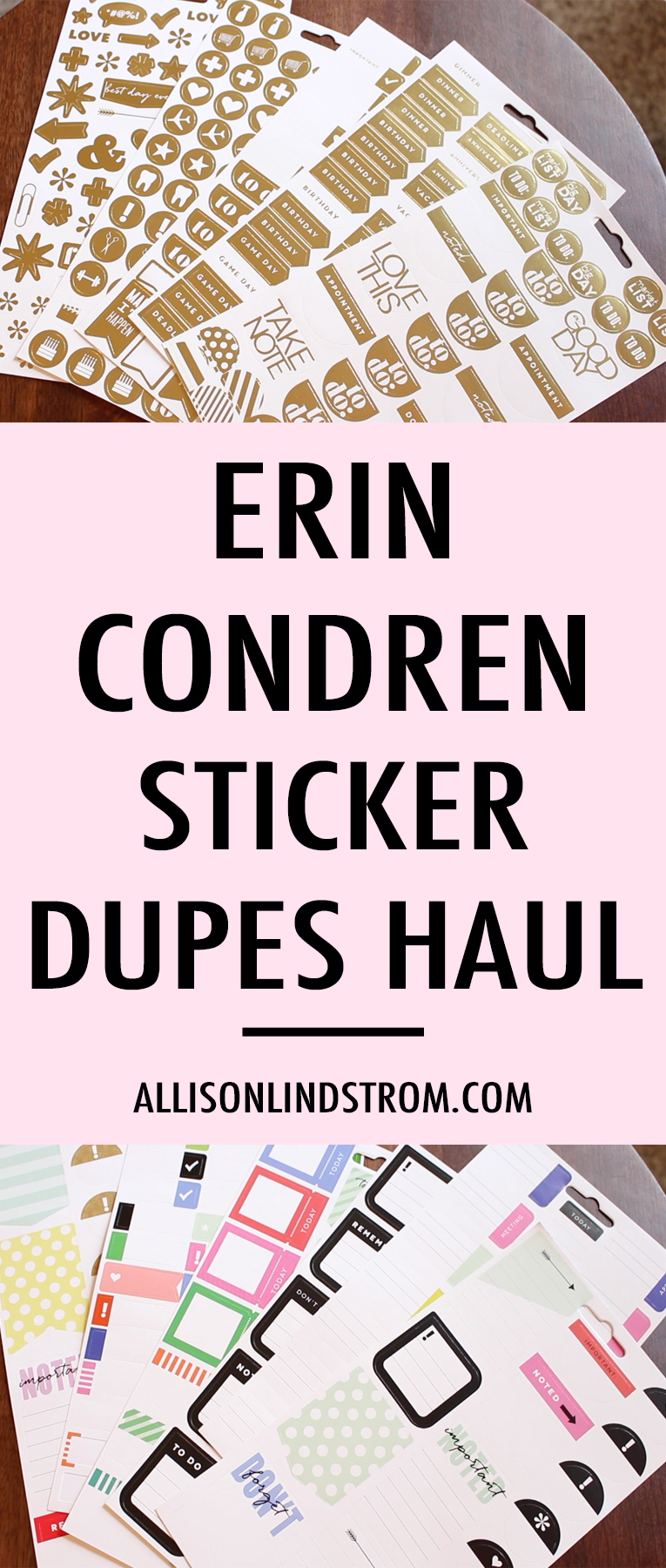 While I love the Erin Condren LifePlanner, I was a little disappointed with their stickers. But I found some great planner stickers at Michaels so I'm excited to share this haul of Erin Condren dupes, as well as tips on what NOT to buy at Erin Condren!