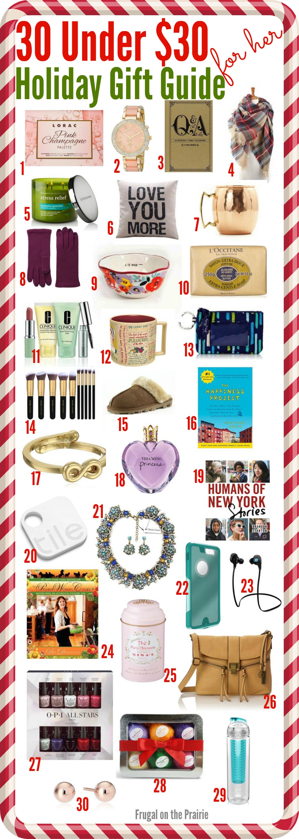 Looking for the perfect gift on a budget? Find some affordable options for your Christmas shopping list with this 30 Under $30: Holiday Gift Guide series.
